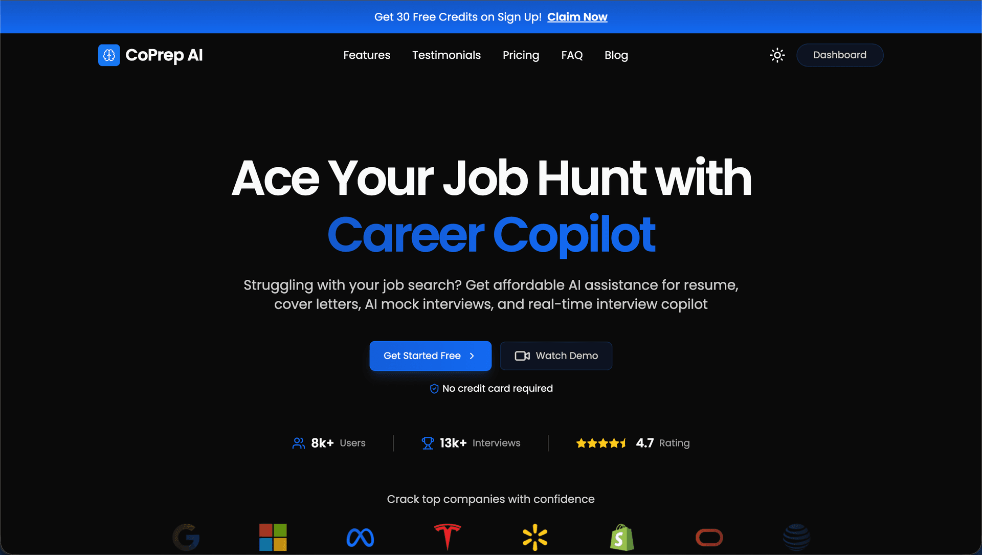 CoPrep AI — AI-powered interview preparation.